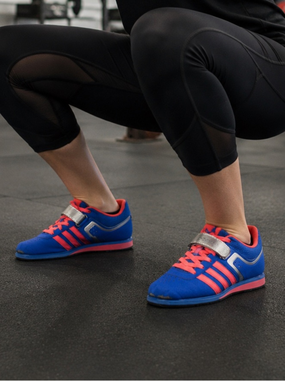 Adidas Adipower Weightlifting Shoes Blue Pink Women’s 8.5 Olympic Lifting G98620